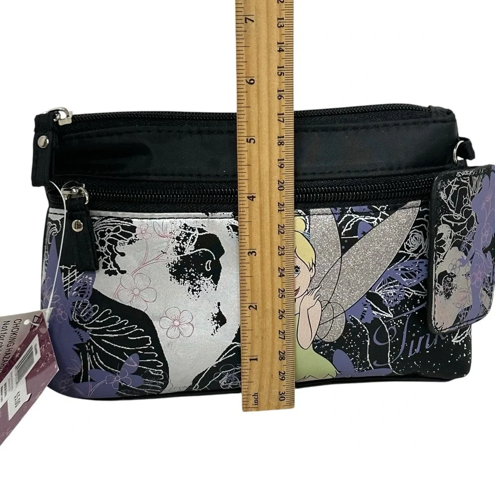 NWT Disney Tinker Bell In Fairy Land Clutch Purse Makeup Bag Pouch‎ Photo Holder